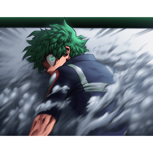Plaque Izuku Midoriya dos
