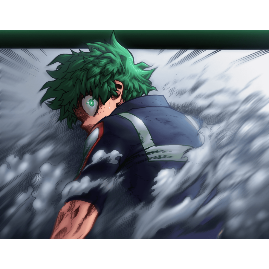 Plaque Izuku Midoriya dos
