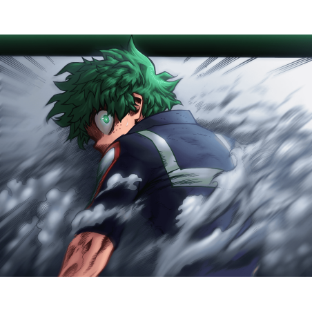 Plaque Izuku Midoriya dos