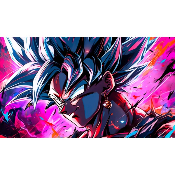 Plaque Son Goku Super Saiyan artwork